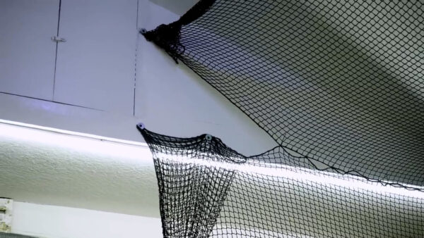 DIY Golf Simulator FOLDS into the ceiling in 5 minutes! Park cars in ...